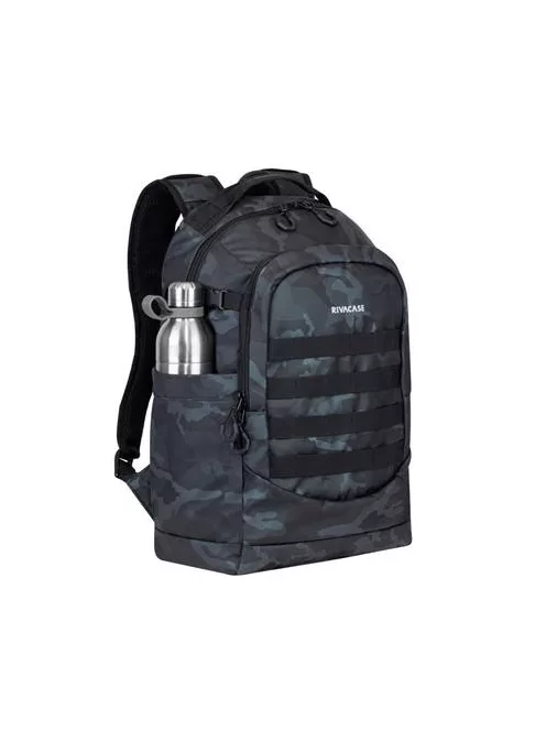 RIVACASE Notebook hátizsák, 15,6", 28L, RIVACASE "7631 Sherwood Navy Camo", fekete-terepminta