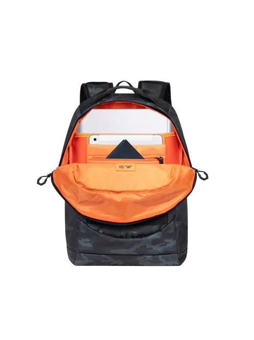 RIVACASE Notebook hátizsák, 15,6", 28L, RIVACASE "7631 Sherwood Navy Camo", fekete-terepminta