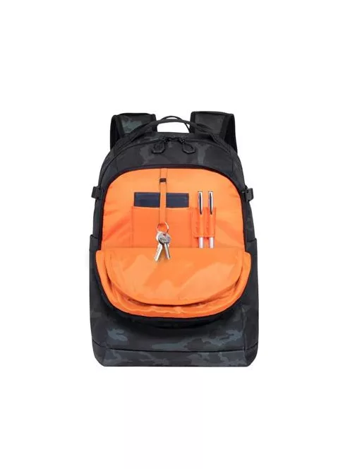RIVACASE Notebook hátizsák, 15,6", 28L, RIVACASE "7631 Sherwood Navy Camo", fekete-terepminta