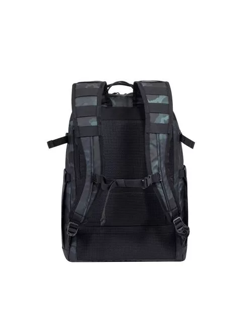 RIVACASE Notebook hátizsák, 15,6", 28L, RIVACASE "7631 Sherwood Navy Camo", fekete-terepminta