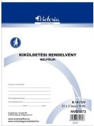 VICTORIA PAPER Nyomtatvány, kiküldetési rendelvény (belföldi), 25x2, A4, VICTORIA PAPER "B.18-73", 10 tömb/csomag