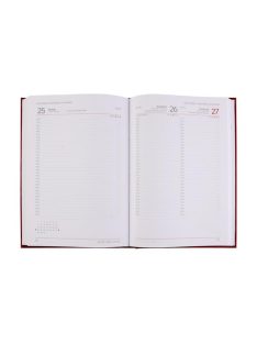   VICTORIA OFFICE Naptár, tervező, A5, napi, VICTORIA OFFICE "Chrono", piros (2026 évi)