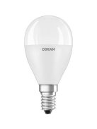 OSRAM LED izzó, E14, kisgömb, P48, 8W, 806lm, 2700K (MF), OSRAM "Value"