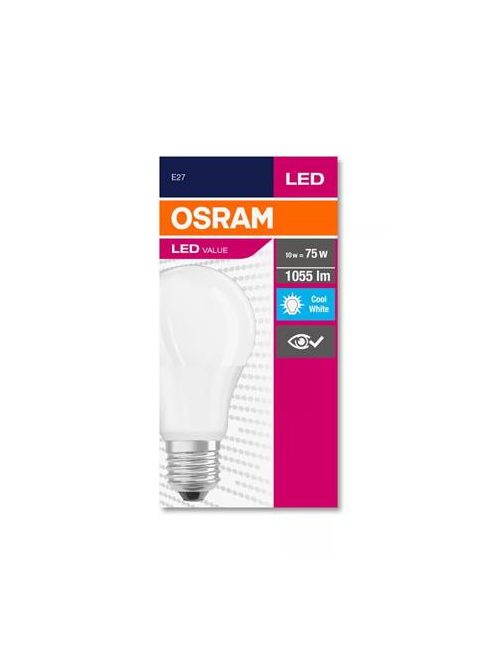 OSRAM LED izzó, E27, gömb, A60, 10W, 1055lm, 4000K (HF), OSRAM "Value"