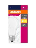 OSRAM LED izzó, E27, gömb, A60, 10W, 1055lm, 2700K (MF), OSRAM "Value"