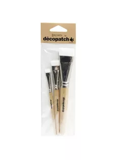   Décopatch Kreatív ecsetkészlet Clairefontaine Décopatch 3 db/csomag nylon