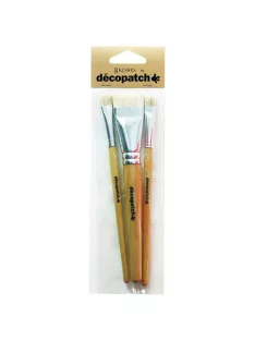   Décopatch Kreatív ecsetkészlet Clairefontaine Décopatch 3 db/csomag selyem