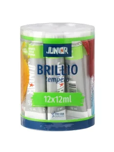 Junior Tempera Brillio Junior 12 ml ezüst