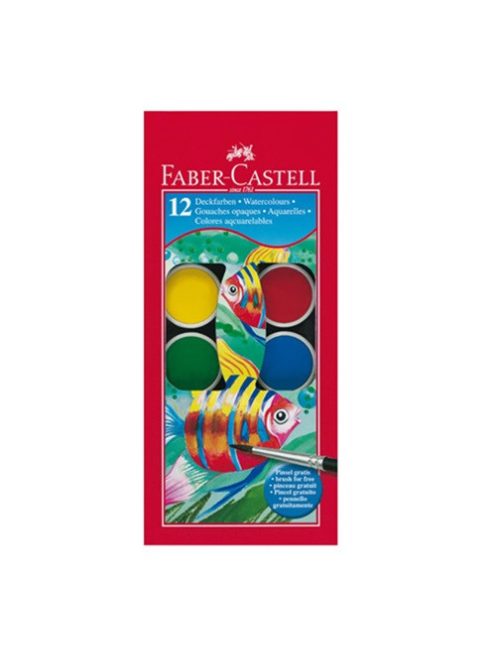 Faber-Castell Vízfesték Faber-Castell 30 mm 12 db-os klt.