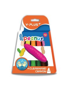 Y-Plus Zsírkréta Y-Plus+ Peanut marok vastag 12 db-os klt.
