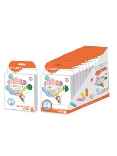   Y-Plus Zsírkréta Y-Plus+ Peanut Pastel marok vastag 12 db-os klt.