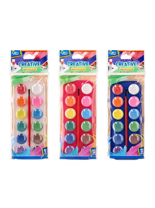 Sazio Vízfesték Statovac Sazio Neo 21 mm 12 db-os klt. ecsettel