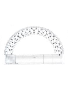 Noname Szögmérő papír 180 fokos