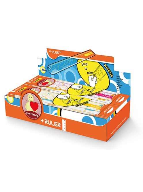 Y-Plus Vonalzó Y-Plus+ 30 cm átlátszó