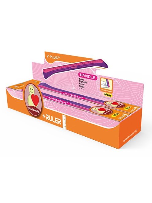 Y-Plus Vonalzó Y-Plus+ 30 cm hullámos