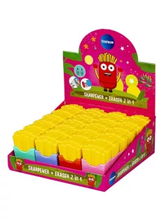   Centrum Hegyező radírral Centrum Sültkrumpli, 2 lyukú, tartályos