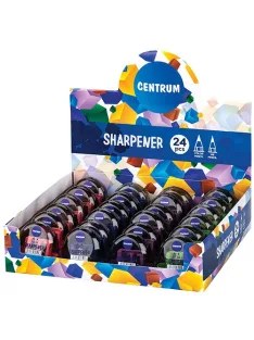   Centrum Hegyező Centrum 2 lyukú műanyag tartályos 5,5x3x5 cm vegyes színek