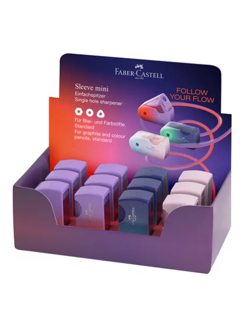 Faber-Castell Hegyező 1lyukú Sleeve Flow mini tartályos