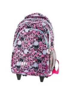 PLAY Hátitáska gurulós Play Trolley Minnie rózsaszín