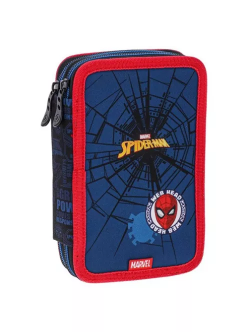 PLAY Tolltartó dupla rekeszes Play Spider-man 2 zippes töltött