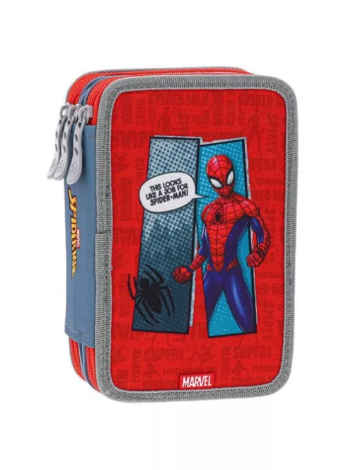 PLAY Tolltartó tripla rekeszes Play Spider-man 3 zippes töltött