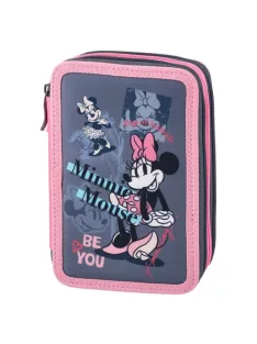   PLAY Tolltartó tripla rekeszes Play Minnie Mouse, Fabulous 3 zippes töltött