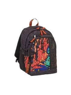   Mitama Hátitáska Mitama BE DIFFERENT BE FREE (#BDBF), Hellblack (lángok)