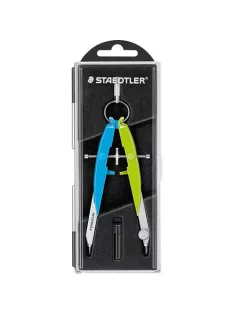   Staedtler Körző Staedtler Mars Comfort 556 Neon 1 precíziós geometriai kék/zöld pótheggyel