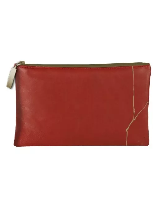 Clairefontaine Tolltartó Clairefontaine Kenzo Takada Maiko 22x14 cm lapos, műbőr, piros