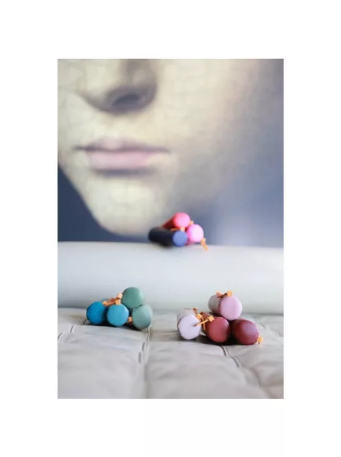 Rhodia Tolltartó Clairefontaine Rhodiarama 21,5x5 cm hengeres, műbőr, burgundivörös