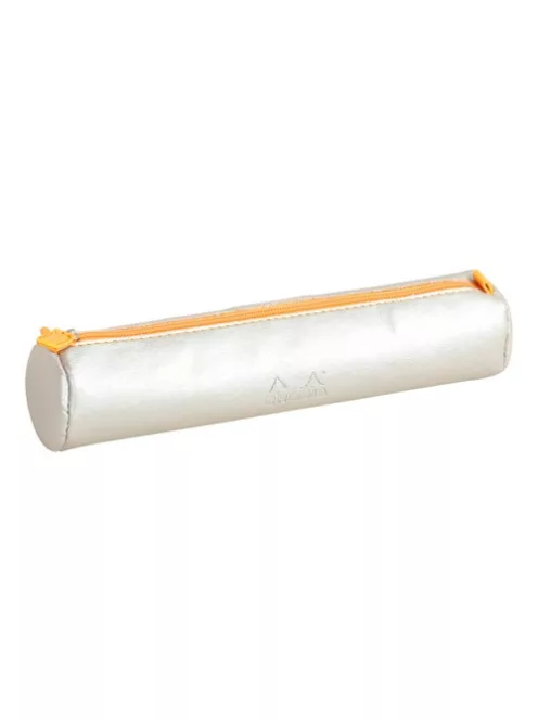 Rhodia Tolltartó Clairefontaine Rhodiarama 21,5x5 cm hengeres, műbőr, ezüst