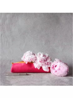   Rhodia Tolltartó Clairefontaine Rhodiarama 21,5x5 cm hengeres, műbőr, málna