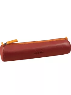   Rhodia Tolltartó Clairefontaine Rhodiarama 21,5x5 cm hengeres, műbőr, narancsvörös