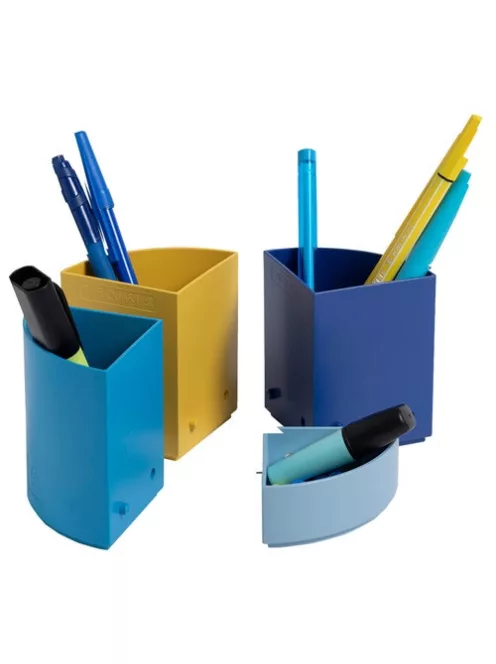 Exacompta Írószertartó Exacompta 'The Quarter' Bee Blue asztali műanyag