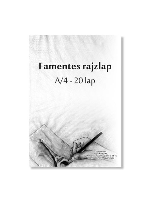 Noname Rajzlap famentes A/4-20 ragasztott