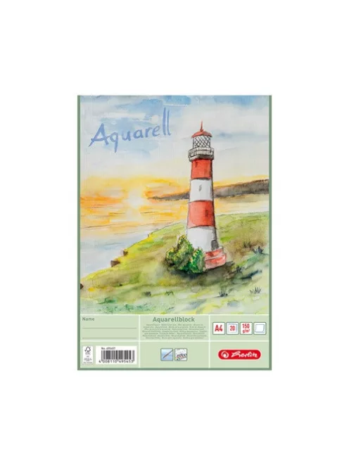Herlitz Rajztömb Herlitz famentes A/4 150g 20 lapos aquarell