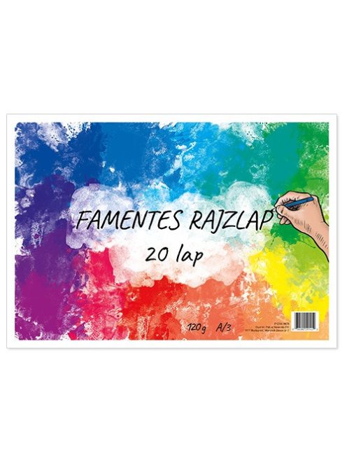 Pd School Rajztömb pd A/3 fekvő 20 lap 120 g famentes