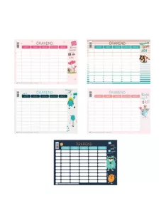 Pd School Órarend pd 165x117 mm Monsters