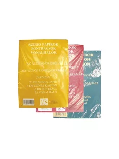 PD School Színes papírkészlet pontrács I. osztályos