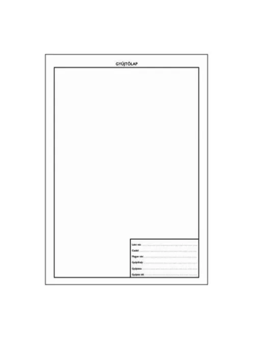 PD Office Növénygyűjtő pótlap A/4