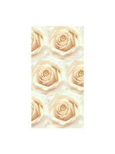   Braun Asztalterítő 1,2x1,8 m papír damaszt dombornyomású Fehér rózsa