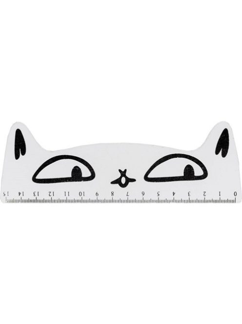 Centrum Vonalzó Centrum 15 cm fa macskafejes vegyes