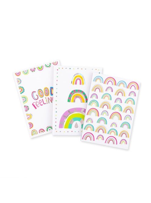 Trendhaus Jegyzettömb Trendhaus GOOD FEELINGS Mini 40 lap, 3 féle