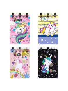   Centrum Jegyzettömb Centrum Unikornis, spirálos, 55 lapos, 105x70 mm