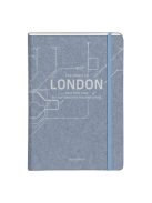 Clairefontaine Napló Clairefontaine Jeans & Cocoa A/5 48 lapos, vonalas, kemény fedeles, gumis záródás, Jeans city map, vegyes