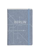 Clairefontaine Napló Clairefontaine Jeans & Cocoa A/5 48 lapos, vonalas, kemény fedeles, gumis záródás, Jeans city map, vegyes