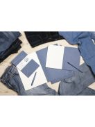 Clairefontaine Napló Clairefontaine Jeans & Cocoa A/5 48 lapos, vonalas, kemény fedeles, gumis záródás, Jeans city map, vegyes
