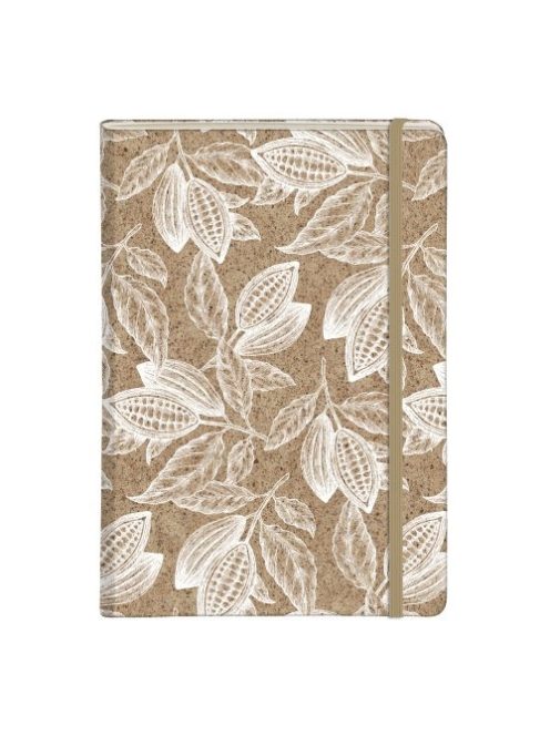 Clairefontaine Napló Clairefontaine Jeans & Cocoa A/5 48 lapos, vonalas, kemény fedeles, gumis záródás, Cocoa motívum, vegyes