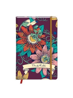   Clairefontaine Napló Clairefontaine Frida Kahlo A/6 80 lapos, kemény fedeles, sima, gumis záródás, vegyes minta