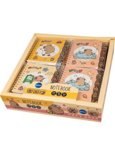 Centrum Jegyzettömb CAPYBARA spirálos 64 lapos 8.7x11.3 cm